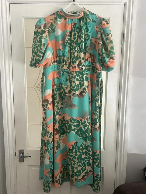 GOT THE FLOWER - Green Orange Leopard Print Midi Dress 37.10 - PicClick UK GOT THE FLOWER - Green Orange Leopard Print Midi Dress 37.10 - PicClick UK