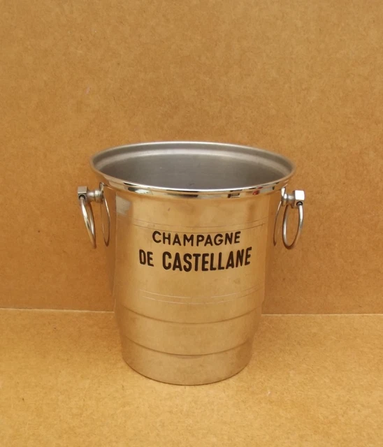 Lot De 3 Seaux à Champagne BEARD – Métal Argenté, Avec Poignées, Occasion, élégants