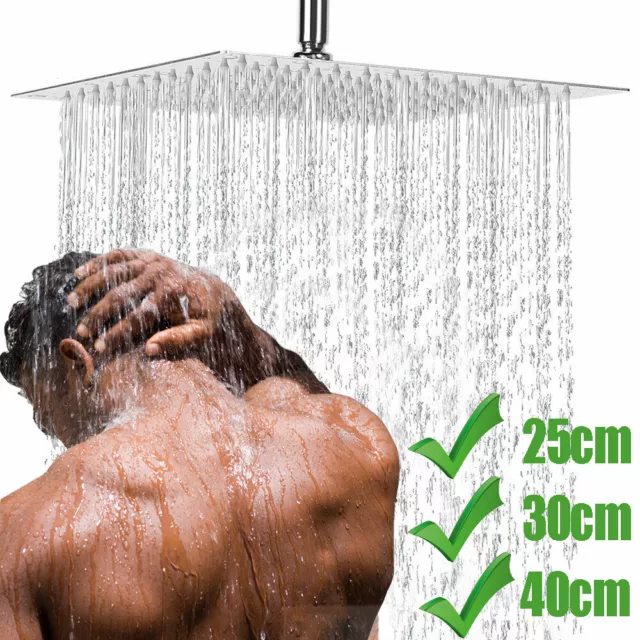 Tête de Douche Carrée Pommeau Pomme de Pluie Robinet Salle de Bain Neuf FR