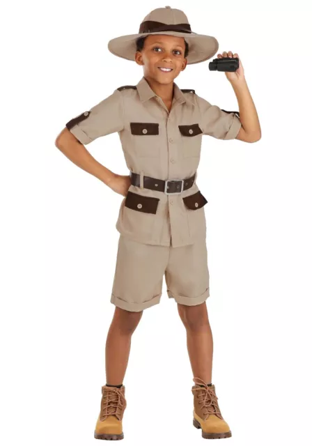 Child Kids Safari Explorer Khaki Zookeeper Costume SIZE L (Used)