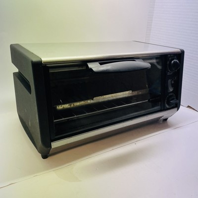 Black & Decker Toast-R-Oven & Broiler TRO965B TY1 Black w/ Rack & Pan CLEAN!