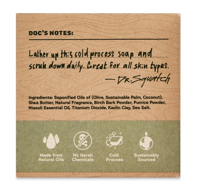 Dr. Squatch Bar Soap, Birchwood Breeze, 5 oz - 3 Pack - Free Shipping 2