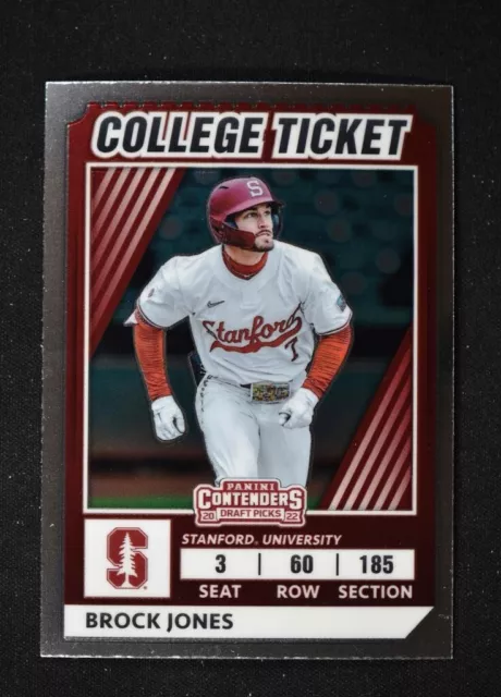 2022 Elite Extra Edition College Tickets Optic #CTO-21 Brock Jones