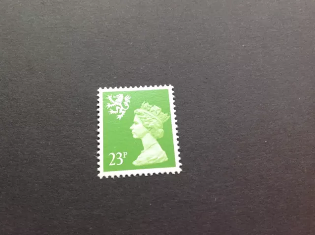 GB 1989 Scotland Machin Definitive MNH 23p Stamps Brt Green, 2 Bands, SG S68 £14