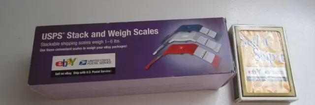 NEW USPS Stack & Weigh Scales 1-6 lbs Ebay & NEW Ebay Playing Cards Gemaco