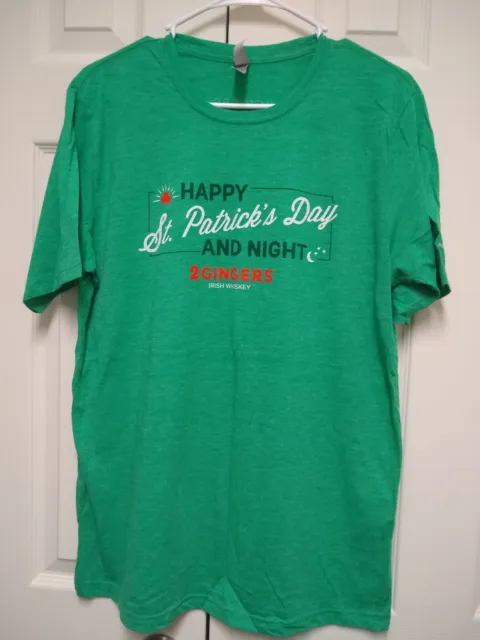 NWOT St Patrick's Day Unisex Green Shirt Two 2 Gingers Irish Whiskey Colorado