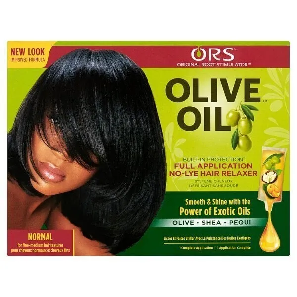 O R S OLIVE OIL HAIR RELAXER NO LYE NORMAL Strength with UK Complince