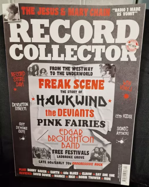 Record Collector Magazine  APRIL 24 - HAWKWIND - JESUS & MARY CHAIN - PLUS MORE