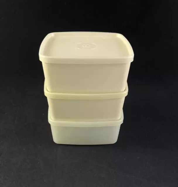 Lot Of 3 Vintage Tupperware Modular Mate Containers 161113 16135