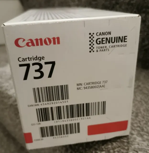 Canon 737 Genuine 9435B002(AA) Black Original Toner Cartridge New