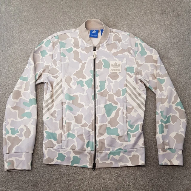 ADIDAS ORIGINALS CAMO TRACK JACKET ZIPPED LARGE Khaki Tracksuit Top retro  rare 42.00 - PicClick UK