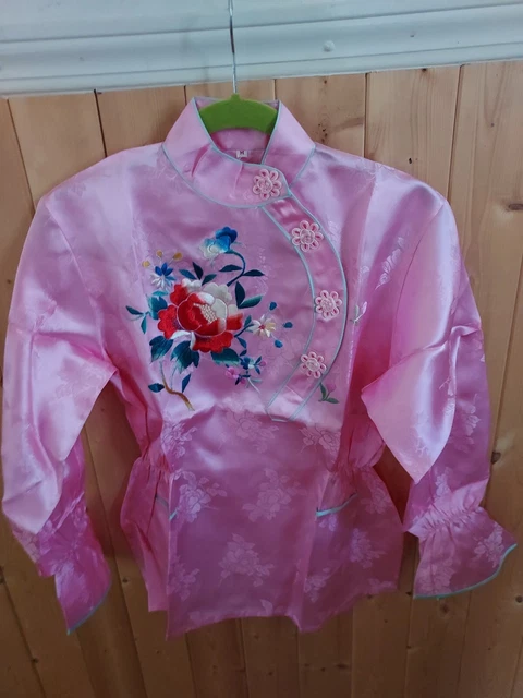 JAPANESE KIMONO / TWO-PIECE KIMONO / FLORAL PLANTS pink