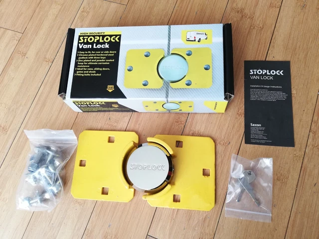 Stoplock Hochsicherheitsanhänger Haus Garage Schuppen Pferdebox Van Tür Hasp Pad Schloss