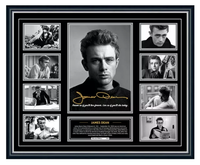 James Dean Rebel Without A Cause Signed Limited Edition Framed Memorabilia