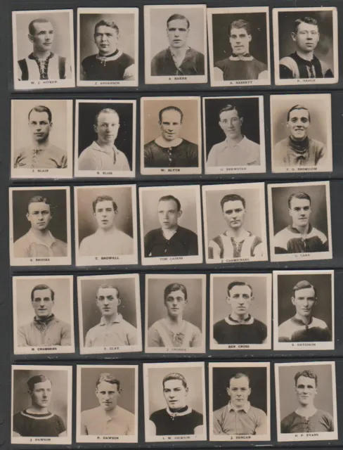 TRADE CARDS Thomson 1923 Footballers - 25 cards
