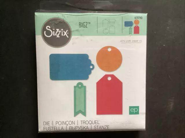 Sizzix Bigz Tags #4 ~ Tags Discs label 659740