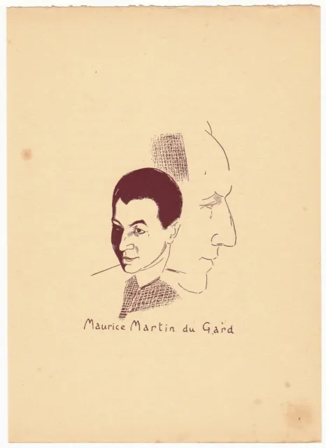 Portrait Maurice Martin du Gard Nancy Meurthe and Moselle writer
