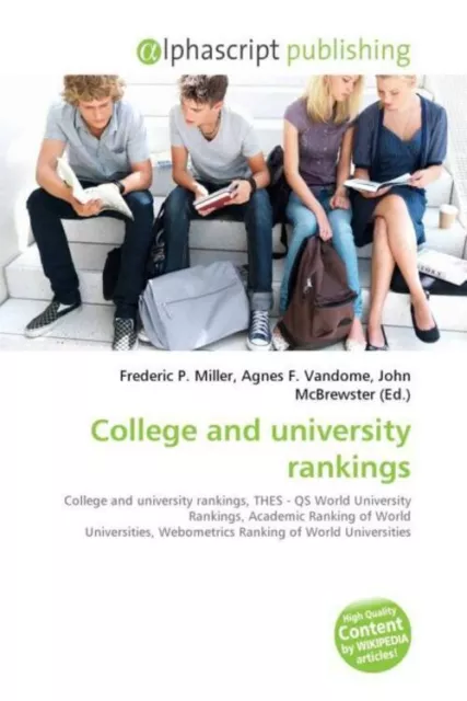 College and university rankings Frederic P. Miller (u. a.) Taschenbuch Englisch