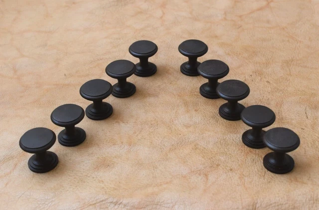 Vintage Cast Iron Knob Round shape Door Drawer Cabin handle cupboard knobs 10pc