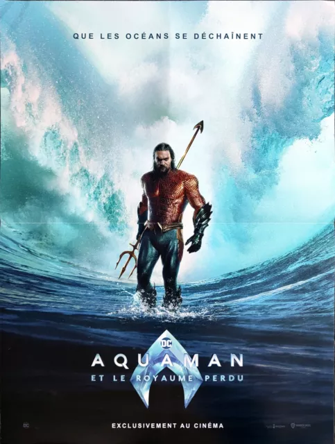 Affiche cinéma "Aquaman Et Le Royaume Perdu  " format 40x60cm/ 2023