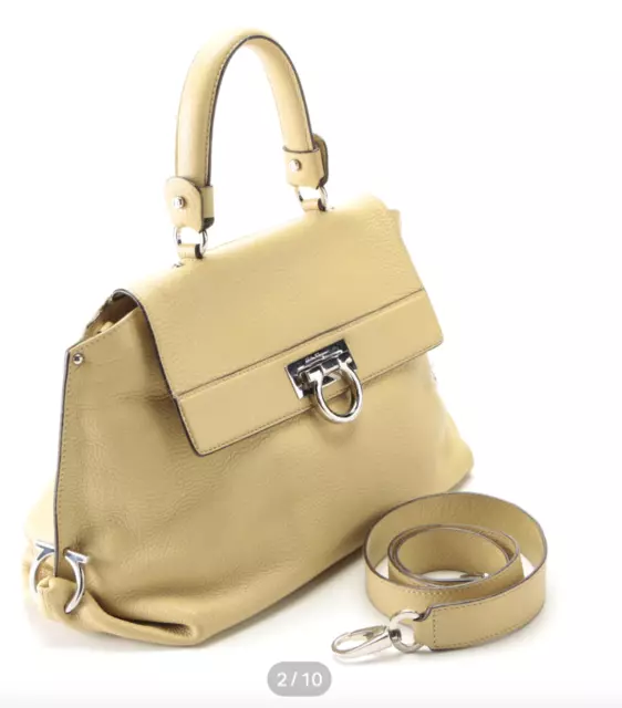 Salvatore Ferragamo Sofia Top-Handle Leather Satchel w/Shoulder Strap