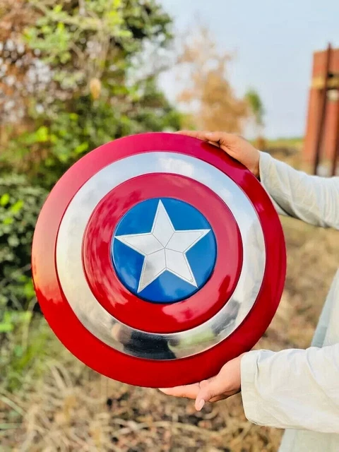 Marvels Avengers Legend Captain America Shield Metal Prop