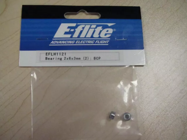 E-Flite R/C Parts - EFLH1121 Bearing (2) 2x6x3mm: Blade BCP