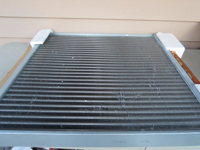 WATER TO AIR HEAT EXCHANGER 30 x 30" 1 1/4" COPPER PORTS OUTDOOR WATER FURNACE