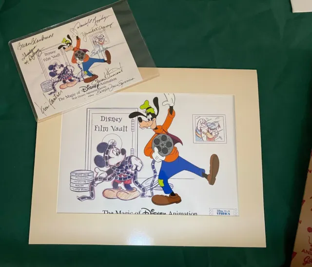 Disney MGM Studios Animation Cel - Its A Wrap -Goofy & Mickey- Read/Imperfection