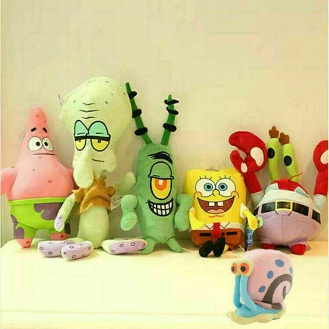 6PCS SPONGEBOB GAME Teddy Plush Toy Stuffed Doll Party Cartoon Gift