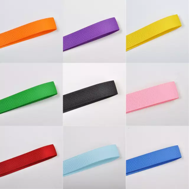 Grosgrain Ribbon Solid Colour 3" 75mm Wide Per 3m 5m 10m Premium Quality