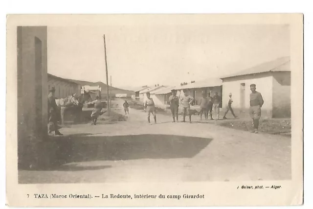 Cpa Maroc, Taza, La Redoute, Interior Of Camp Girardot