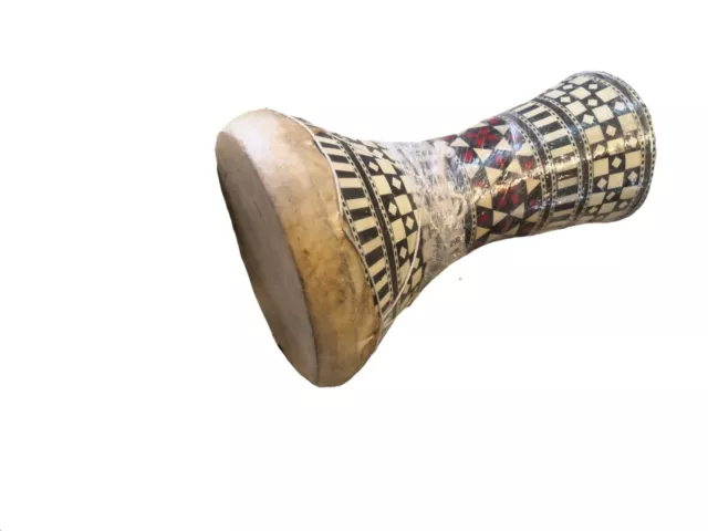 Egyptian Wooden  Doumbek, Darbuka, Drum Multicolor medium size  11"