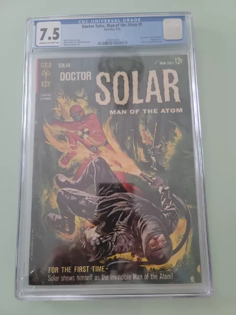 Doctor Solar Man Of The Atom #5 Gold Key Comic Book George Wilson 1963 Cgc 7.5