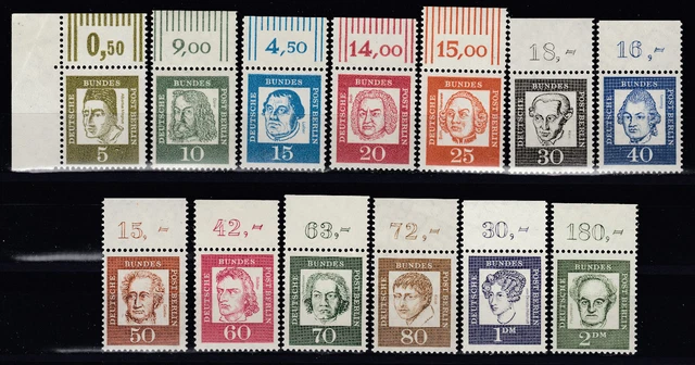 Berlin Mi-Nr. 199 - 213 Bedeutende Deutsche OBERRAND postfrisch