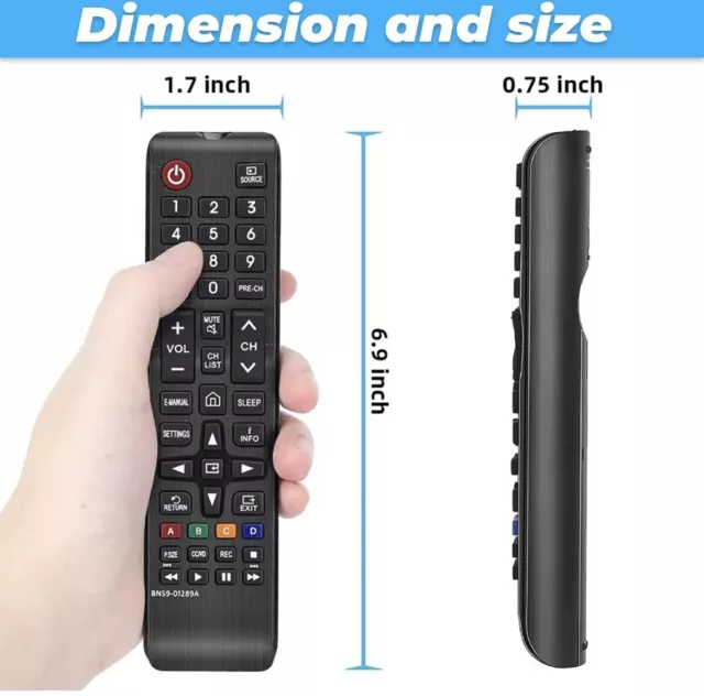 Universal Smart TV Remote Control, Compatible For All Samsung TV,LED,3D,4K 3