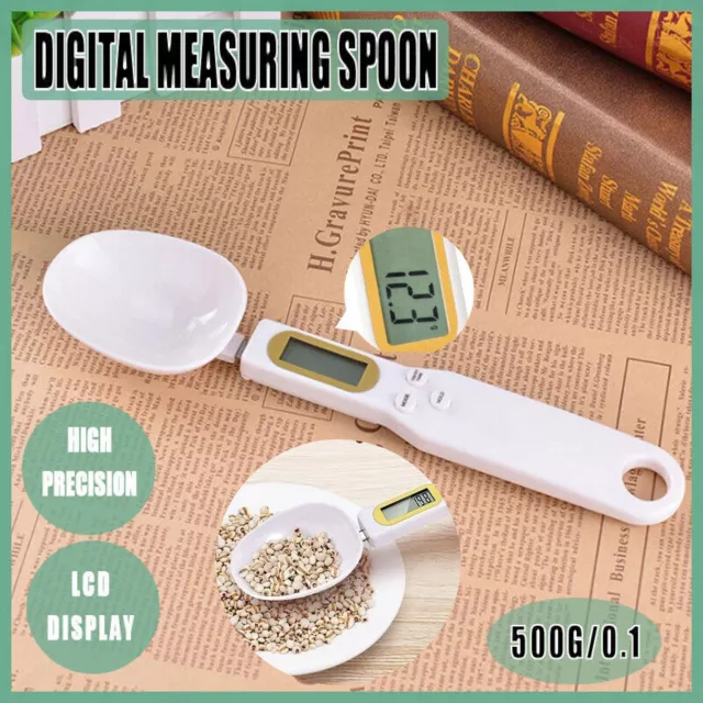 Electronic Digital LCD Food Scale Measuring Spoon Spice Weight Kitchen Tool Au