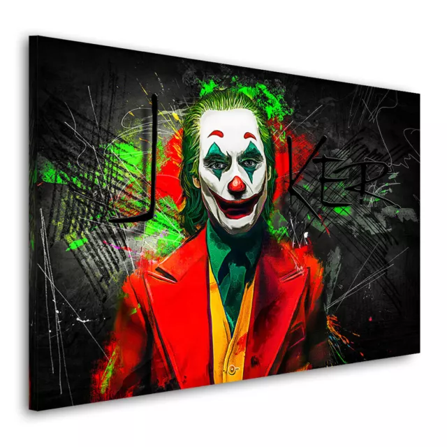 Leinwandbild Joker Abstrakt Film Wandbilder Kunstdruck Abstrakt Leinwand Bild