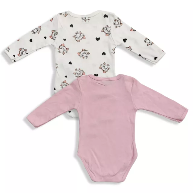 Body Disney Marie 2pz neonato 100% caldo cotone bimba maniche lunghe 5585 2