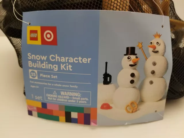 New Lego Snow Character Building Kit snowman!! 25 Pieces FREE