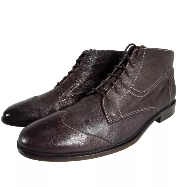 Warfield & grand colby tan wingtip ankle clearance boot