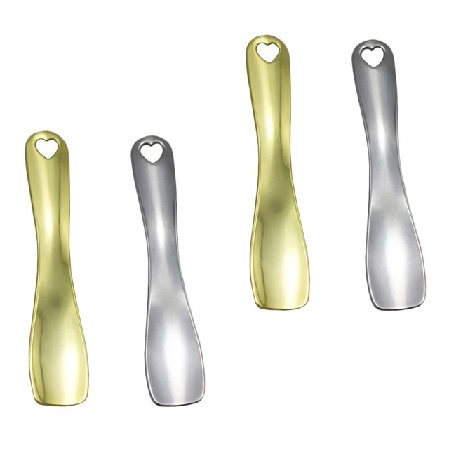 4 Pcs Zinc Alloy Eye Cream Scoop Mini Beauty Metal Makeup Spatula