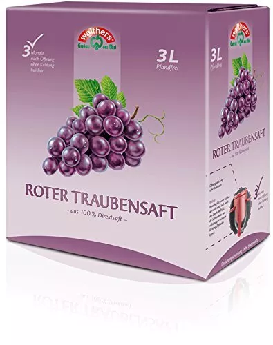 Pacchetto succo di frutta Walthers scorte 3 L uva rossa 3 L succo di cotogne NUOVO MHD 11/23