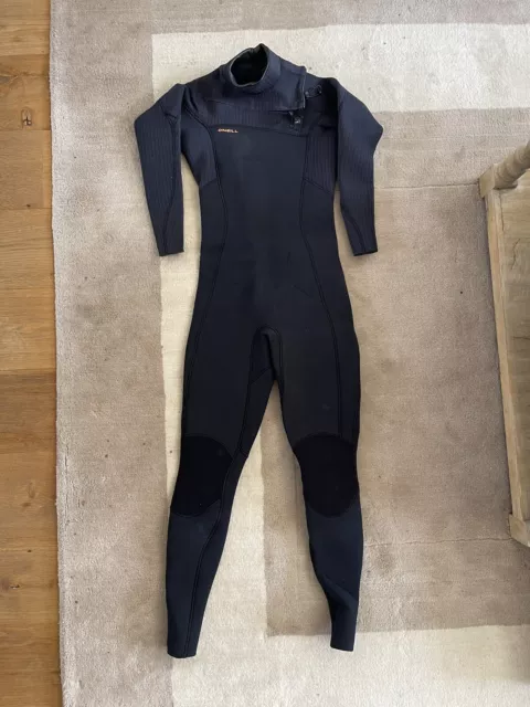 O'Neill Hyperfreak 5/4+mm Chest Zip Womens Wetsuit 2022 - Black - Size 8