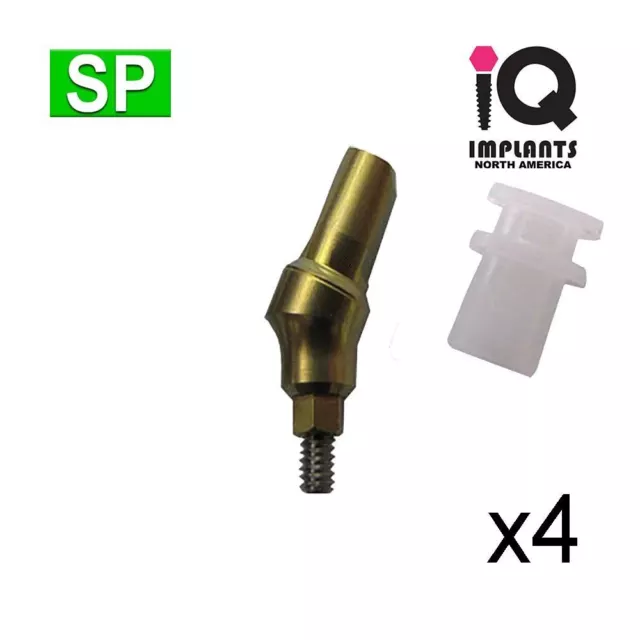 Iq USA Encliquetable Pont & Couronne Système 25º / 3mm / Transfert (4-Pk)