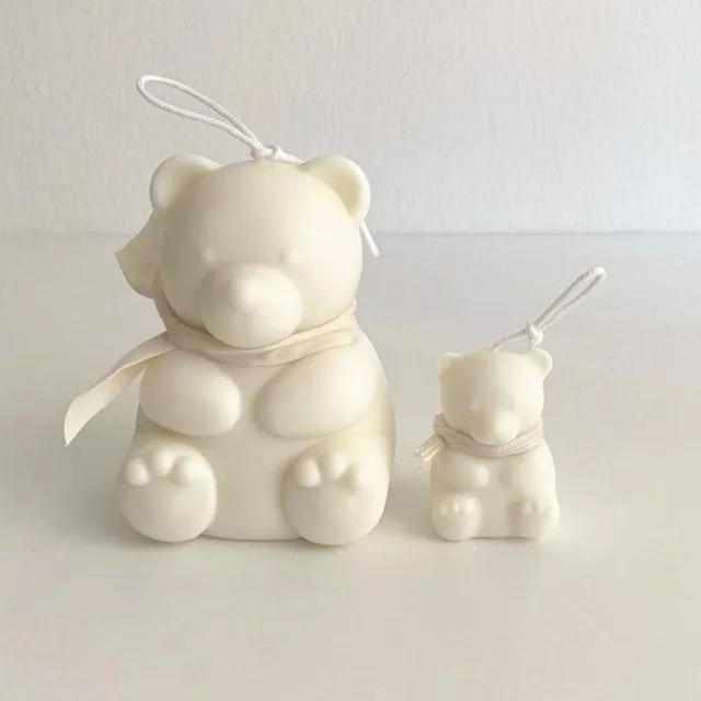 DIY Craft Handmade 3D Art Wax Mold Silicone Mould Soap Making Bear