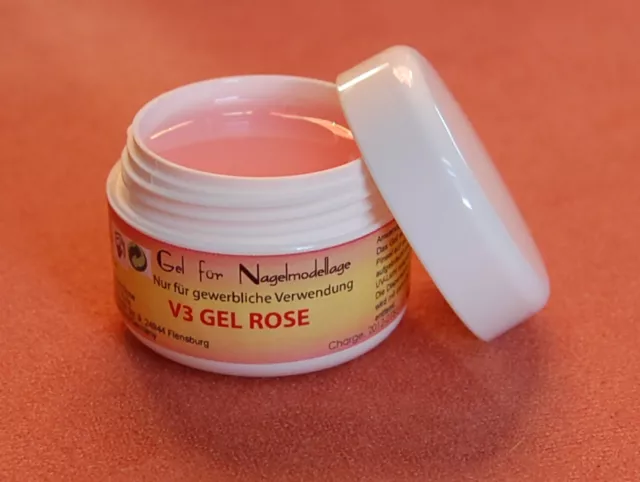 V3 Studio UV Gel rose 5 ml  Fiber Seidengel