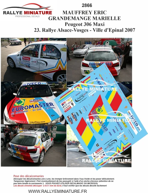 Kit déco Peugeot 306 Maxi Simple – Personnalisation rallye | Stick Line