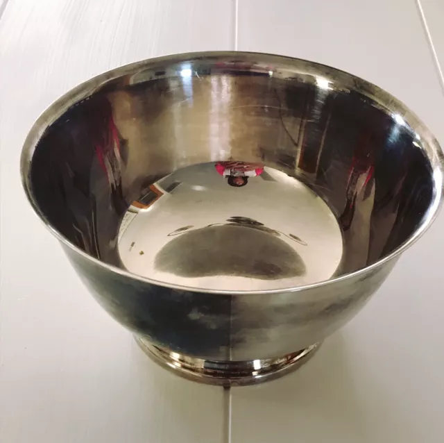 Vintage Oneida Silverplate Paul Revere Reproduction Footed 6" Bowl