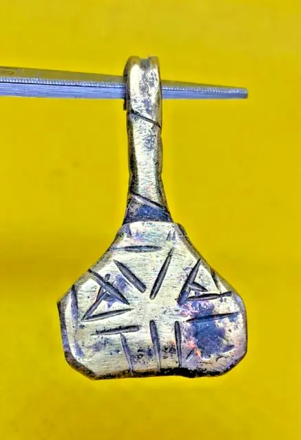 Rare Ancient Viking Bronze Thor's Hammer Pendant Axe Amulet 9Th-12Th Century Ad